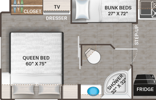 2022 Four Winds - Bunkhouse & Outdoor TV