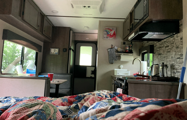 Imagine waking up in a relaxing bed at your campsite