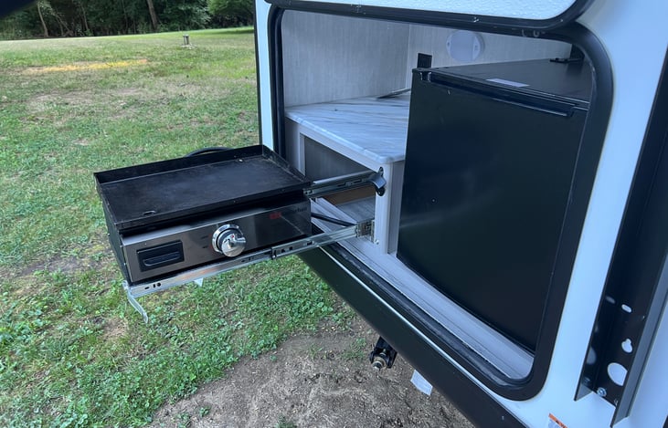 Outdoor cooking area