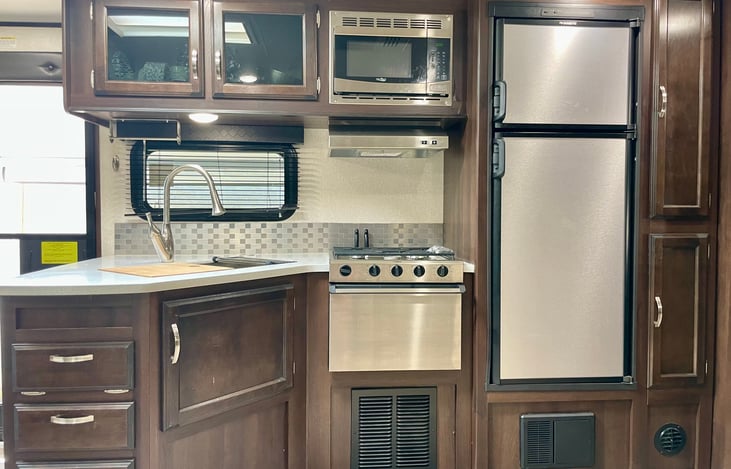 Fully stocked kitchen