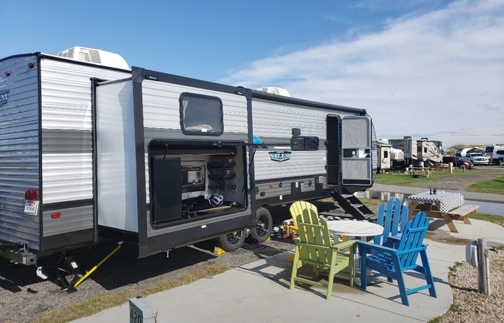Front Side of RV while setup