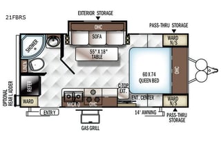 Flagstaff Micro Lite 21FBRS- Perfect Couples Rig!