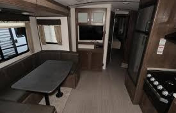 View from rear seats