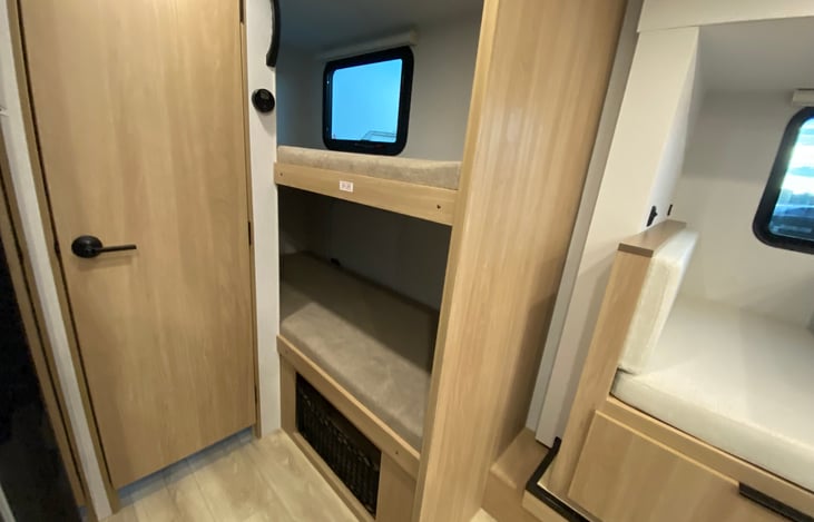 two cozy bunk beds
