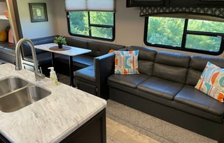 Spacious 2019 Venture SportTrek 320VIK Bunk Room