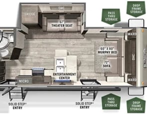 Forest River RV Flagstaff Micro Lite 25FBS