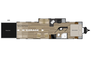 Torque Toy Hauler 16ft Garage