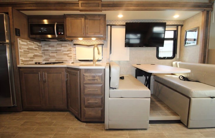 Kitchen and fold down dinette