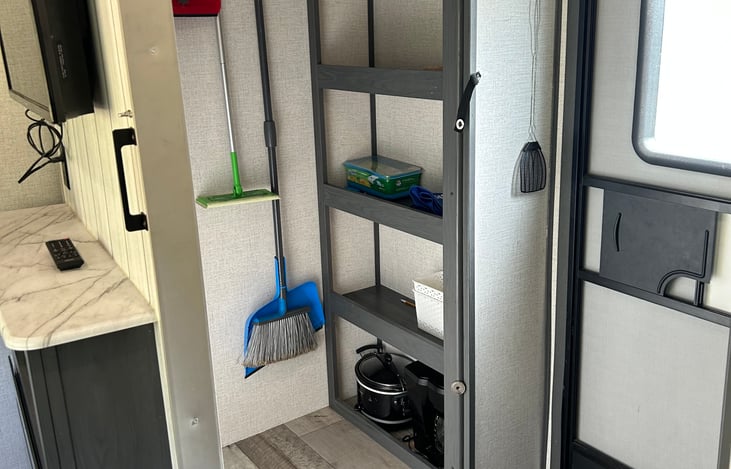 Pantry provides extra storage