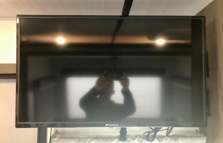 Enjoy the flatscreen in the evenings, or on those rainy days.