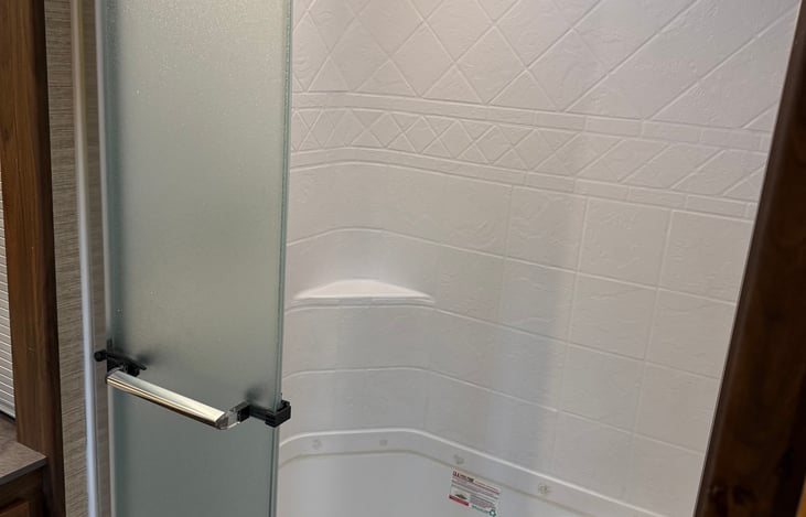 Rear bathroom shower