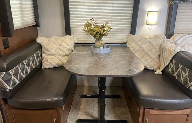 kitchen dining table also turns into a child size bed