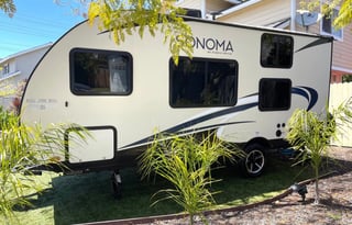 Cozy, comfy travel trailer