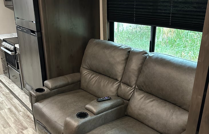 Both of these chairs recline and could be used for sleep if needed.