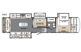 2018 Forest River Blue Ridge Cabin Edition 378 LF