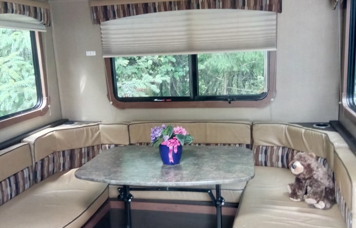 Table can also be lowered and made into a comfortable bed.