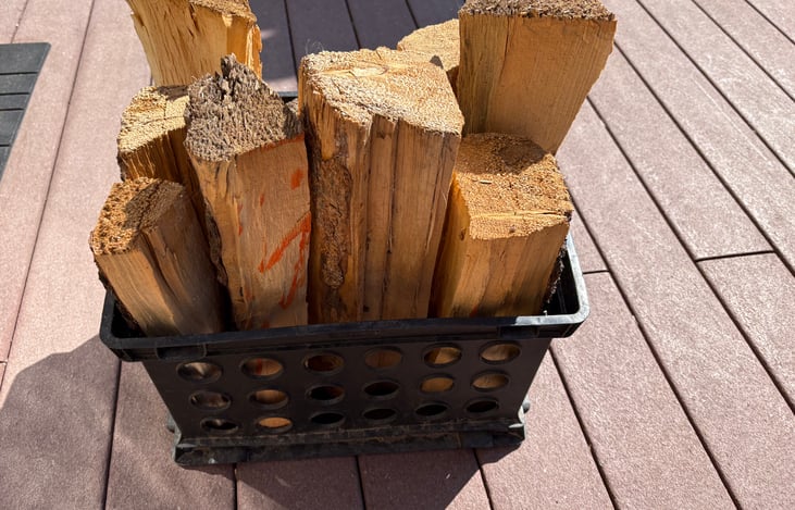 Firewood bundle available as an add on.