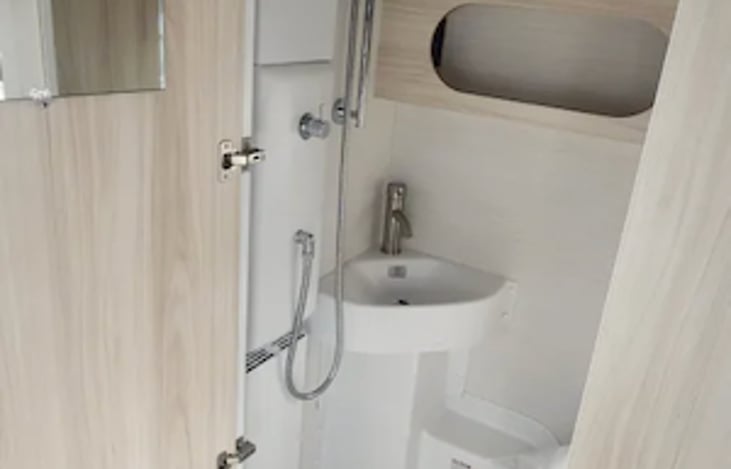 Bathroom with shower and toilet