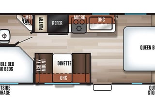 2018 Forest River RV Cherokee Grey Wolf 22MKSE
