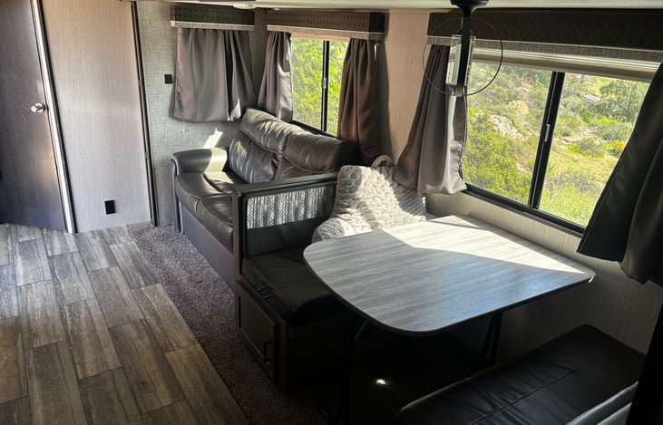 Dining table with window