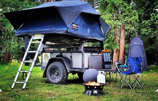 The Roam Wagon - Overland Trailer w/ 4 Person RTT