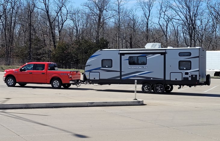 This was our maiden voyage with our camper! We hauled it down to Lake Texoma on the Texas side. Still my favorite trip!