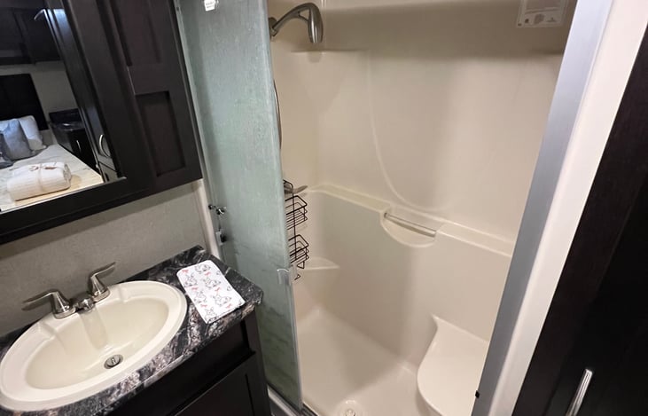 Master bathroom "oversized shower"