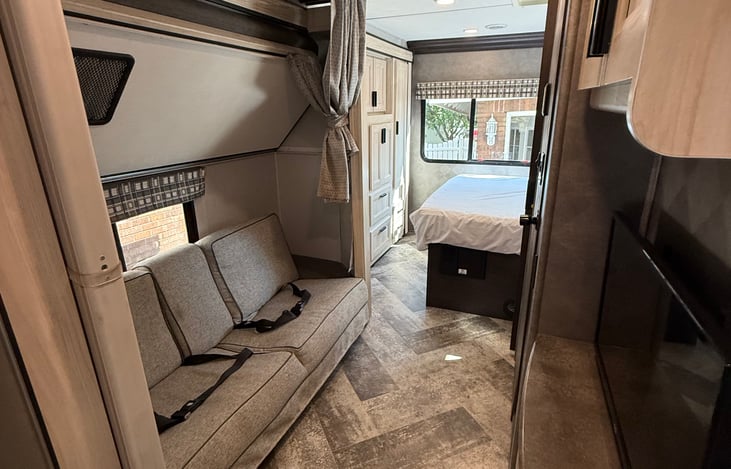 Heading to the bedrooms. First the bunks.