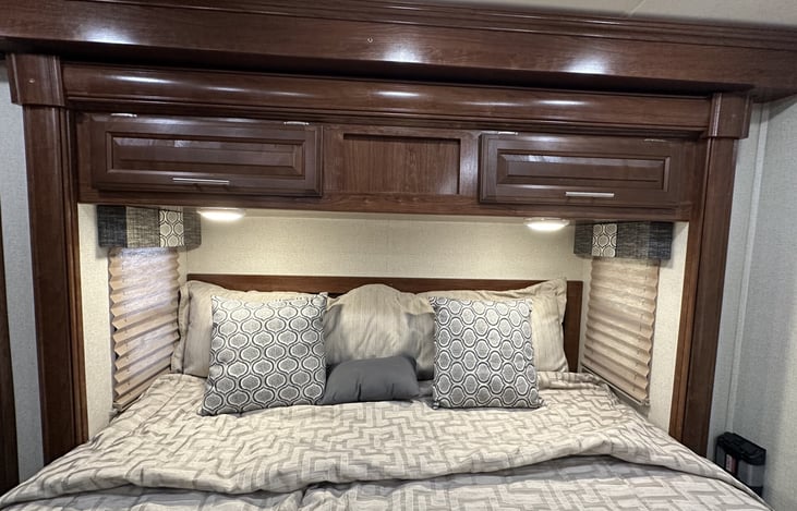 Beautiful wood headboard