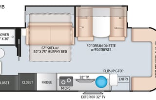 2020 Thor Siesta Sprinter 24MB (14+MPG)