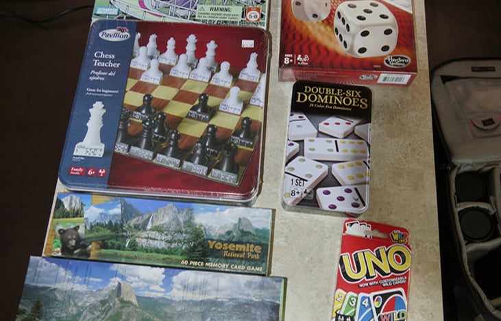 Onboard Games for extra fun!