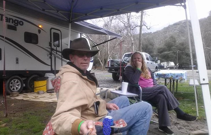 Campground:  Fully set-up, keeping warm