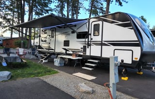 Fun AND Games in a comfy towable land yacht!