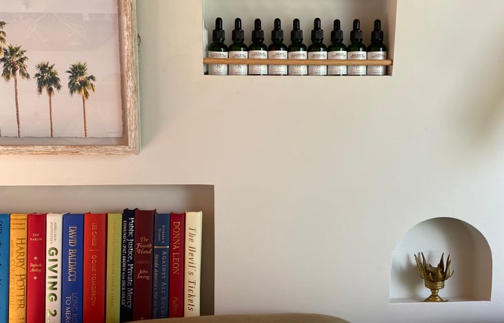 Complimentary Aromatherapy wall [use on skin or in our diffuser]
