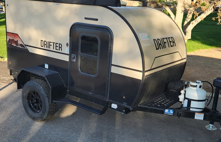 Easy to tow right up to any camping spot.