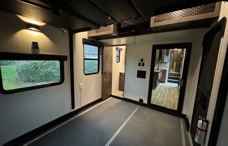 Garage with 1/2 bath