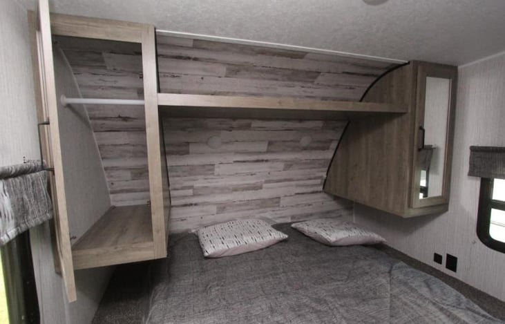 There is storage under the bed too!