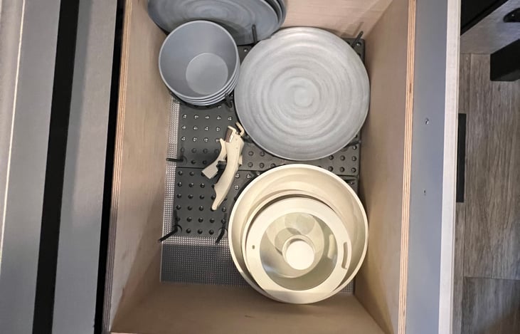 Durable outdoor safe serveware provided