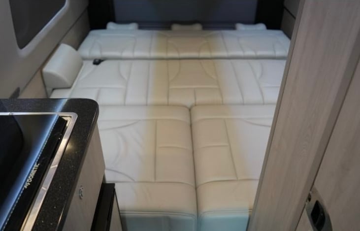 Memory Foam Power Sofa Bed; Bed: 66"W x 76"L (excluding head rests)