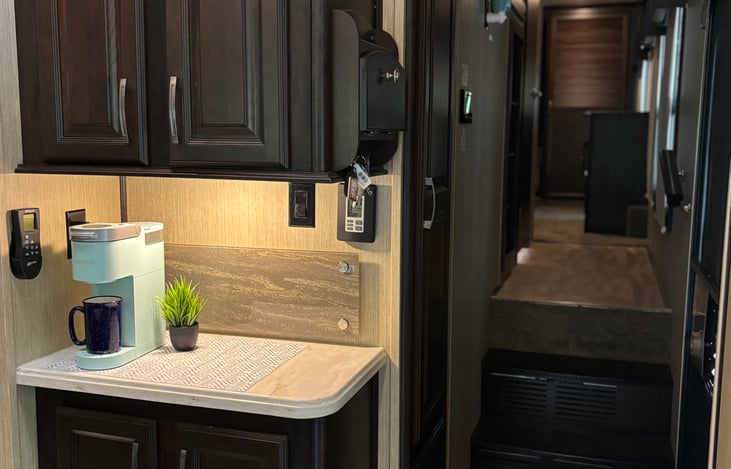 Hallway has a bunk for 2 at the top