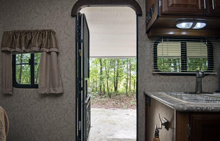 surrounded by the woods, filled with nature, plenty of wildlife...deer, owl, birds, crickets, frogs....