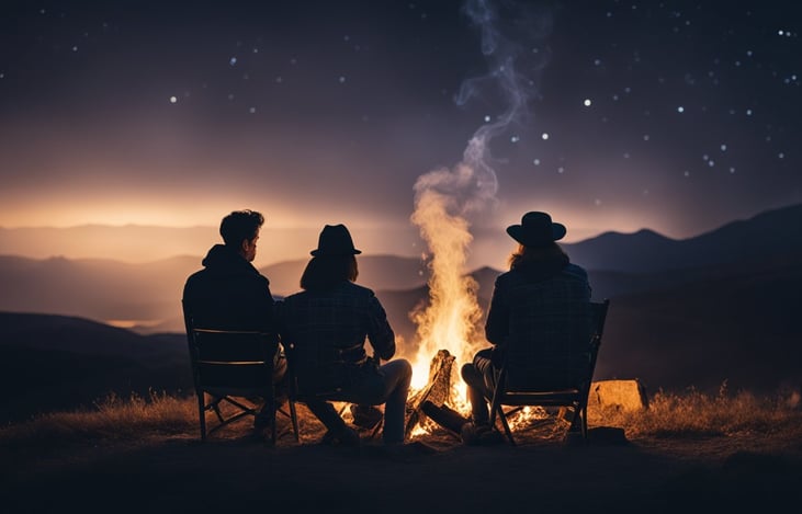 The visual spectacle of the sunset, followed by the emergence of stars reminds me of the vastness of the universe and our place within it. This is why we appreciate an RV experience.