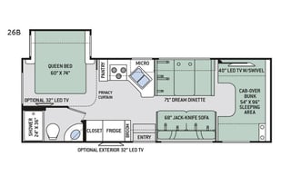 2017 Thor Motor Coach Four Winds 26B