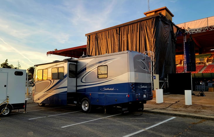 Perfect backstage for rockstars or executives