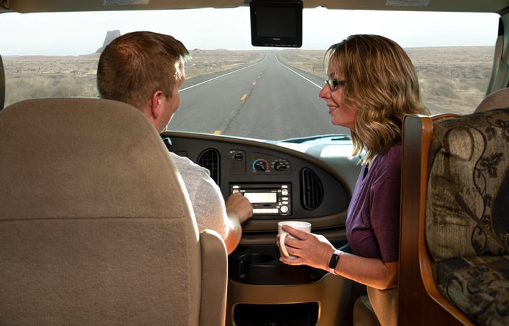 with room for the kids to stretch out, and a bathroom on board, you can enjoy your partners company and less gas station stops.