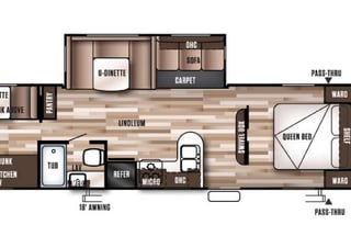 2017 Forest River RV Wildwood 30KQBSS