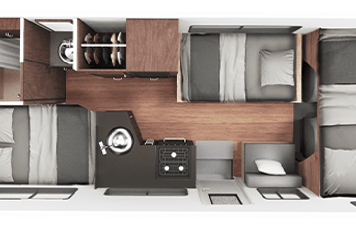 Maximum space efficiency floorplan
