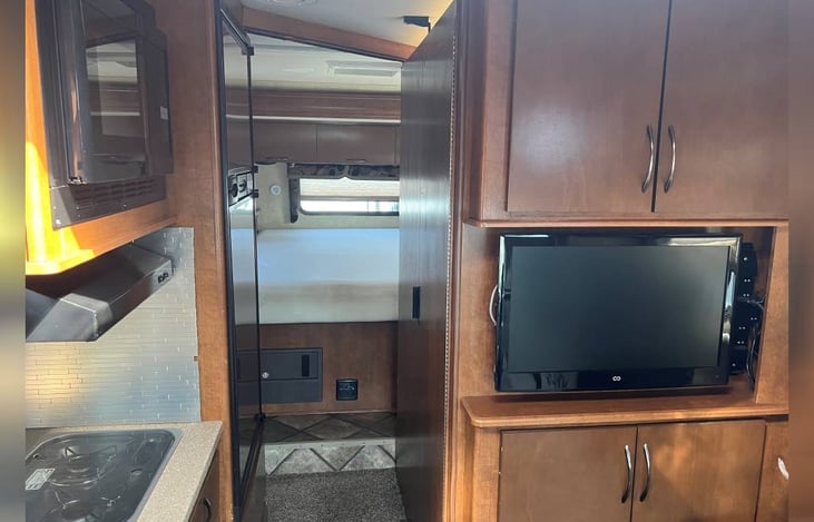 Galley to master bed view