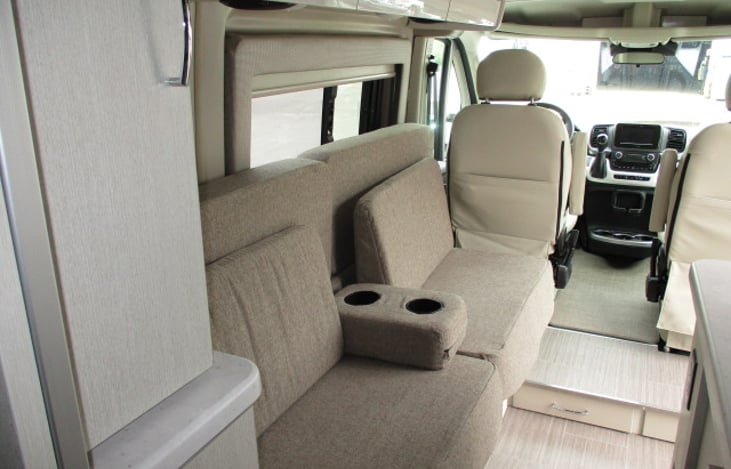 back to front , seats fold into bed