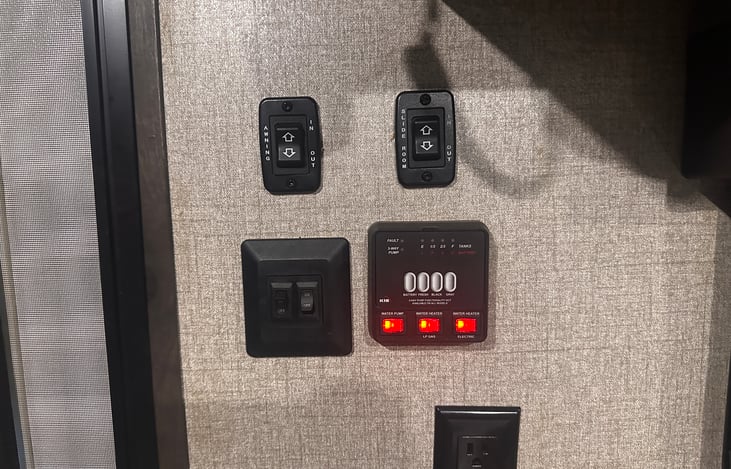 Water pump, water heater and tank status monitor.